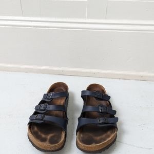Birkenstock Florida in Navy Blue